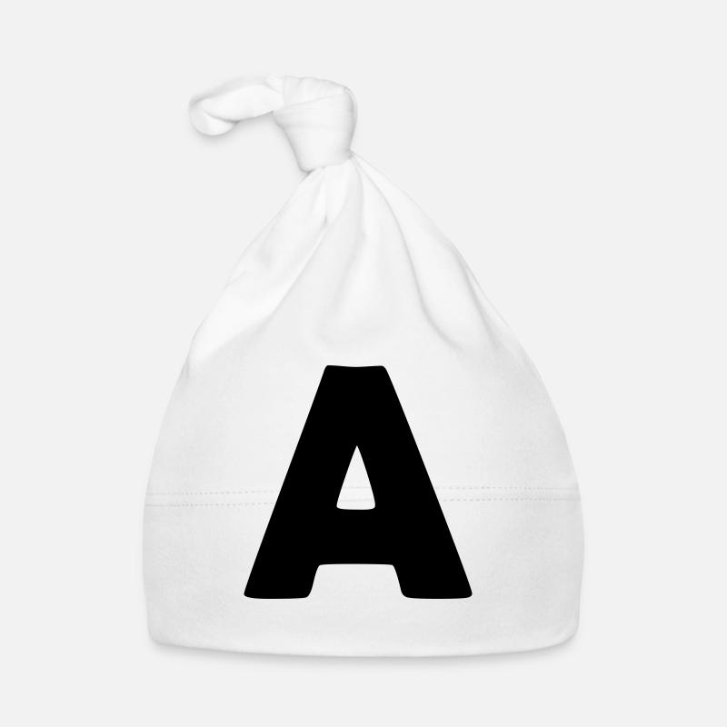 Letter a Organic Baby Cap