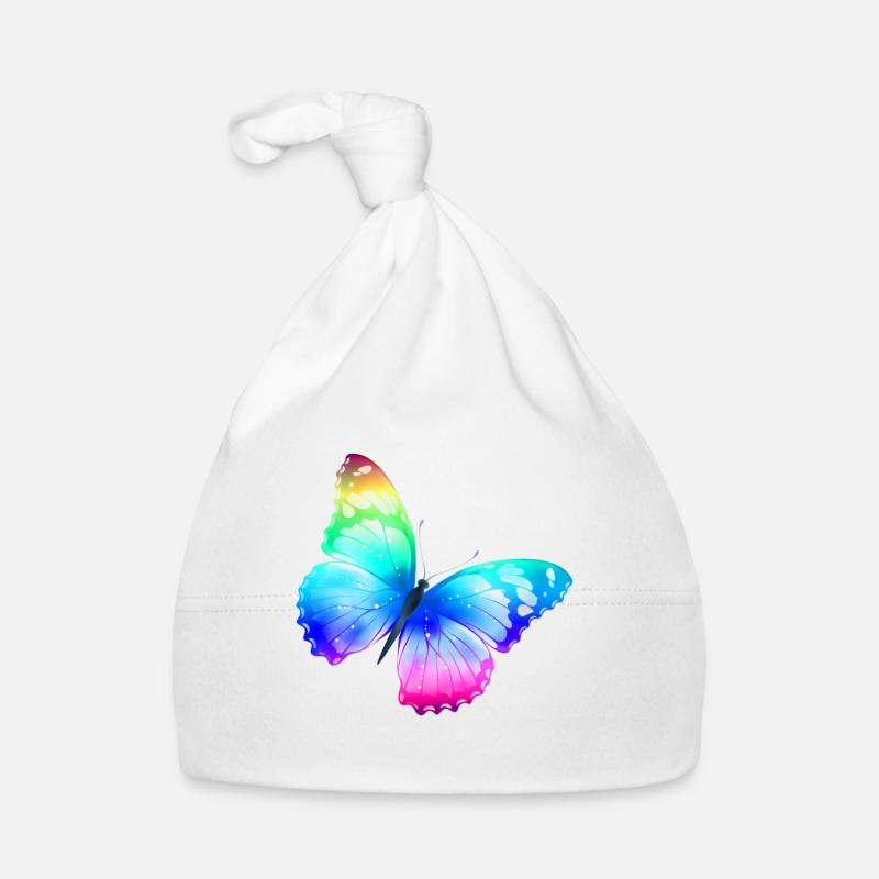 schöner Schmetterling Baby Bio-Mütze
