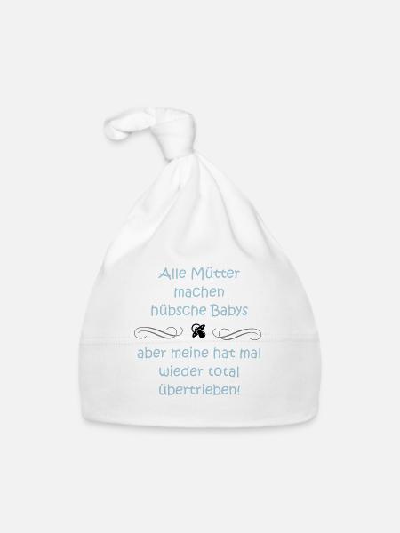 Alle Mütter - Baby Bio-Mütze - Weiß - Vorne