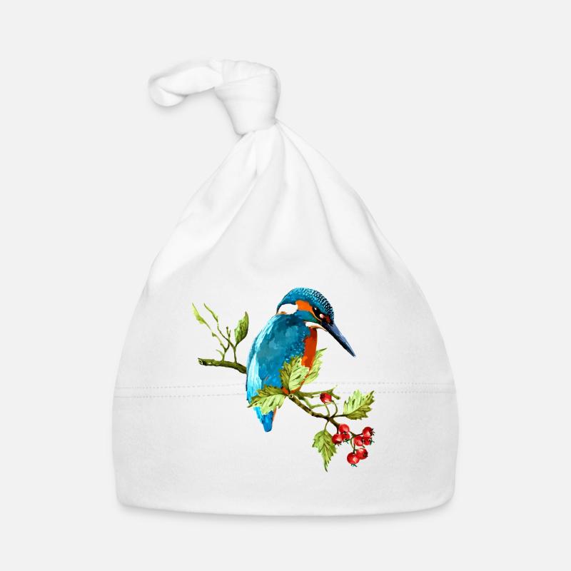 Oiseau coloré Bonnet bio Bébé