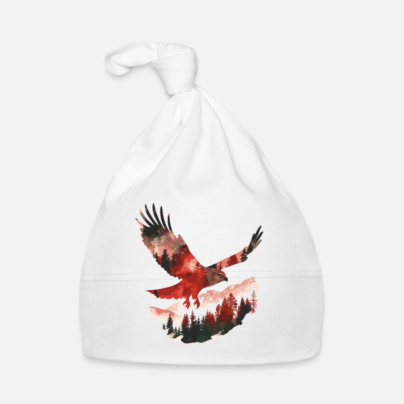 Roter Milan Vogel Greifvogel Baby Bio-Mütze