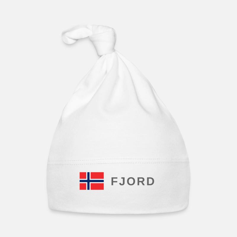 Fjord norvégien - Bonnet bio Bébé - blanc