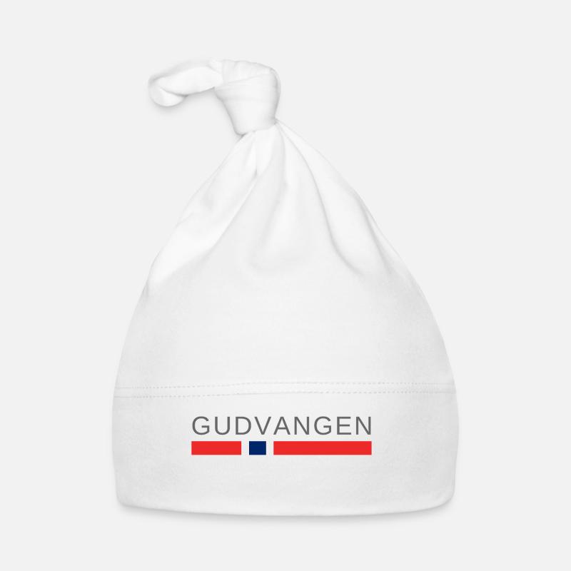 Gudvangen Norvège - Bonnet bio Bébé - blanc