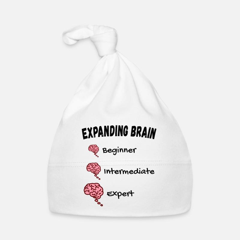 Gehirn erweitern - Expanding Brain Meme Baby Bio-Mütze