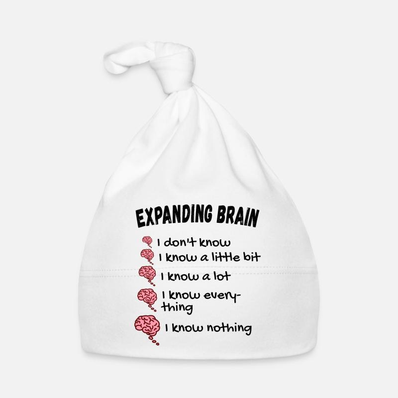 Gehirn erweitern - Expanding Brain Meme Baby Bio-Mütze