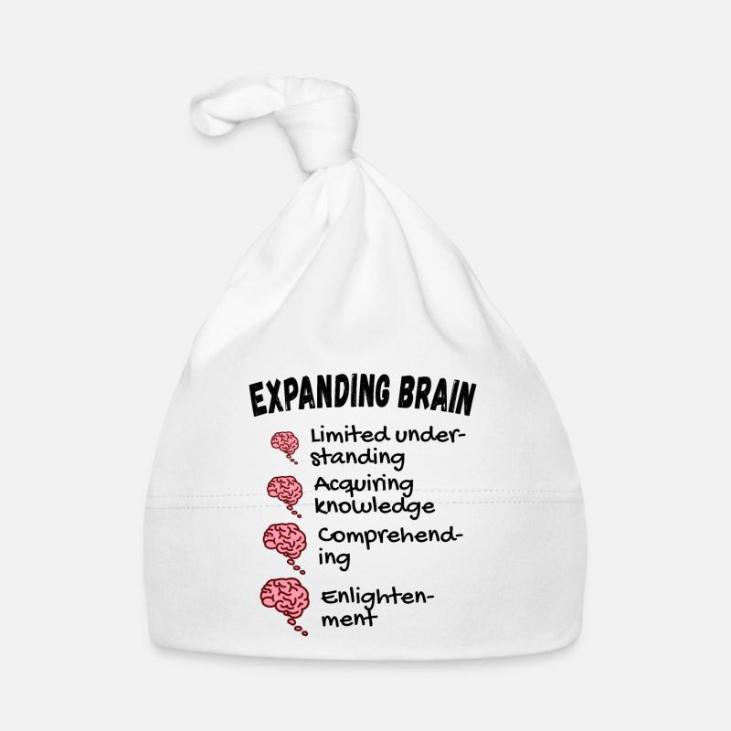 Gehirn erweitern - Expanding Brain Meme Baby Bio-Mütze