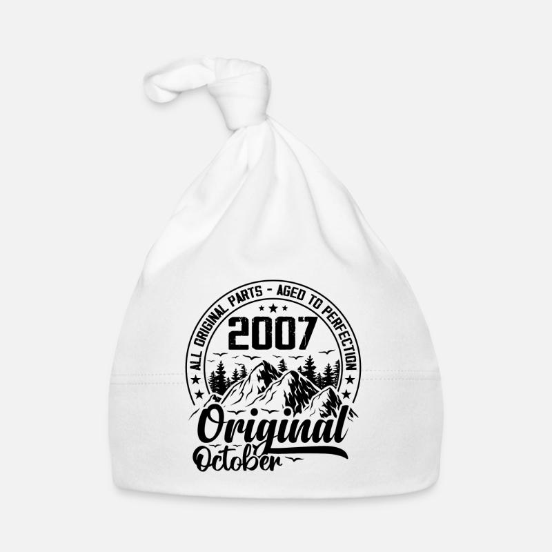 2007 October Original: 17 Year Old Birthday Gift Organic Baby Cap