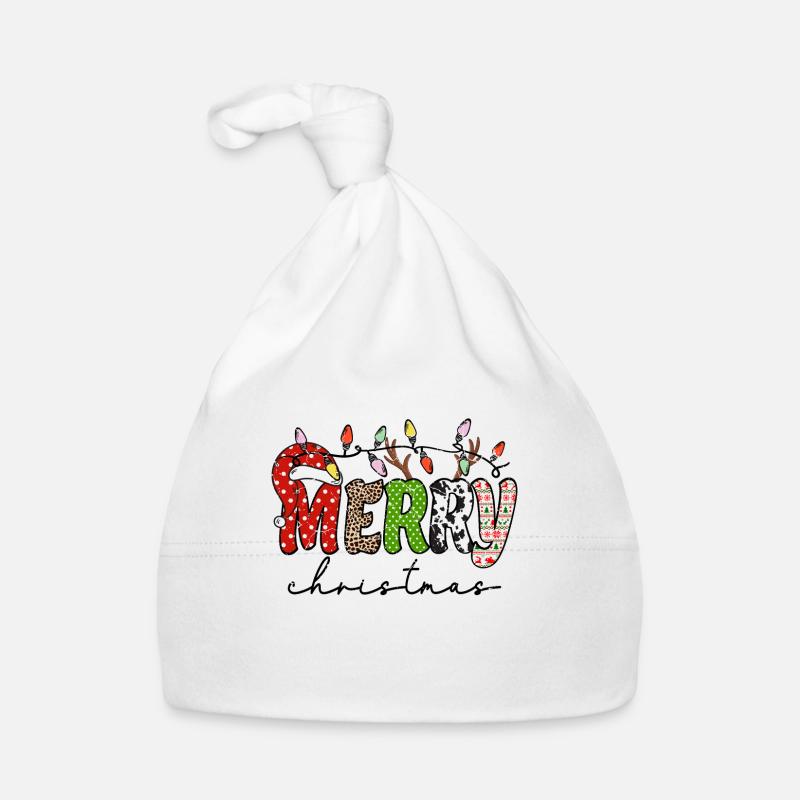 FROHE Weihnachten, Weihnachtsmannmütze Baby Bio-Mütze