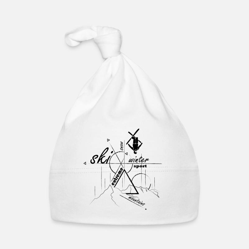 SKI - GEOMETRY Organic Baby Cap