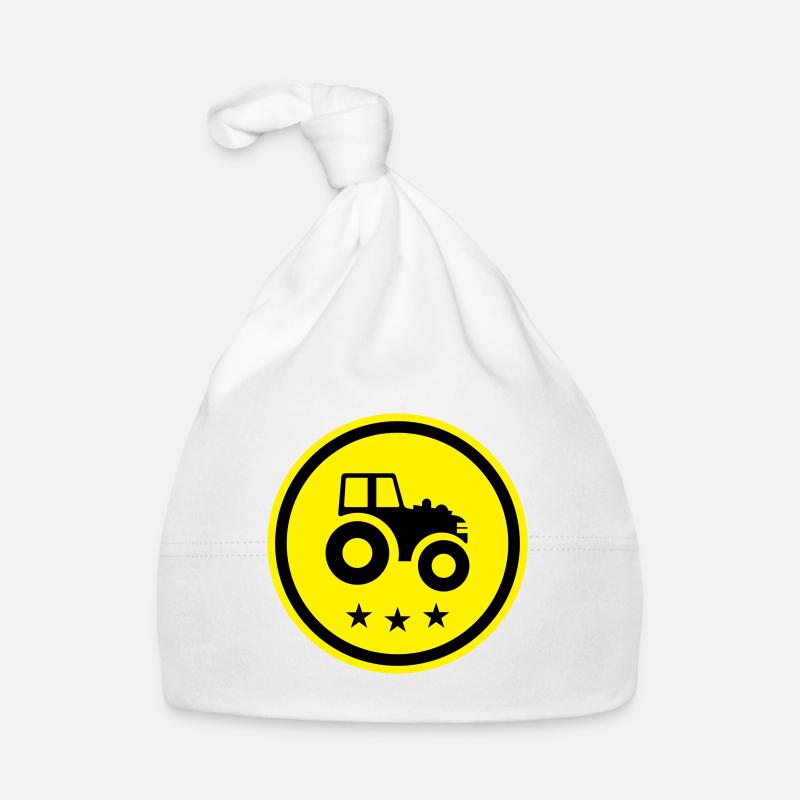 Tractor Symbol Organic Baby Cap