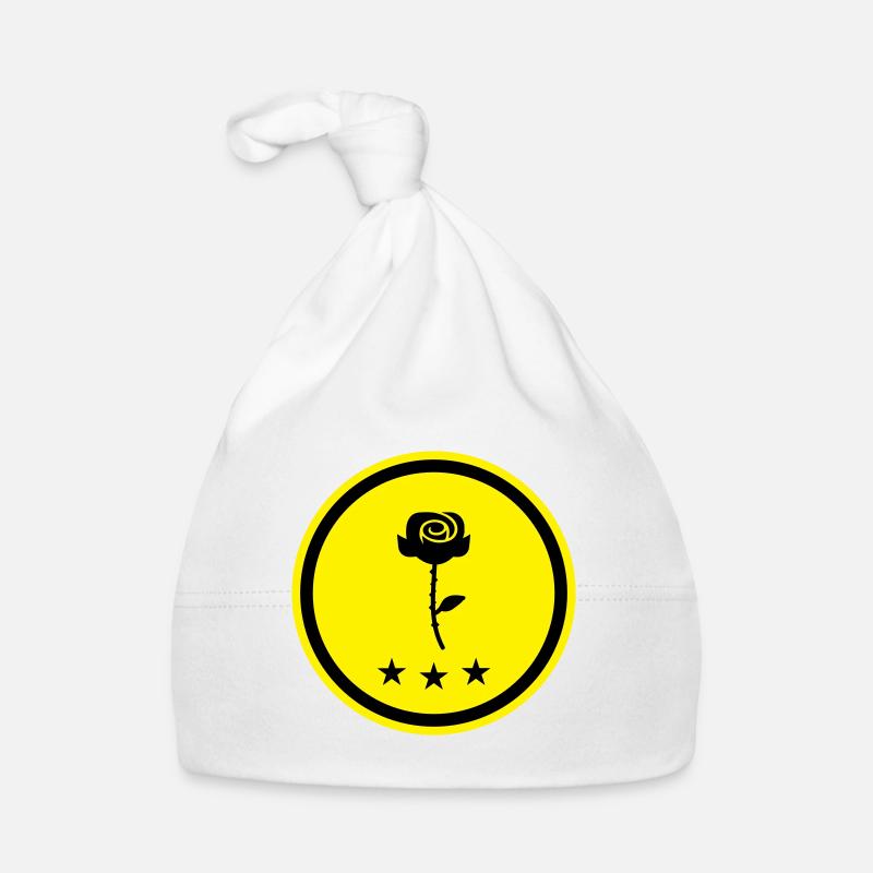 Rose Symbol Baby Bio-Mütze