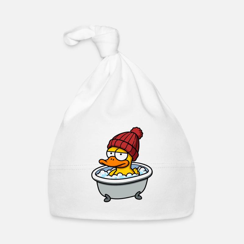 DUCK Bath Duck Bath Duck Bathtub Beanie Hat Organic Baby Cap