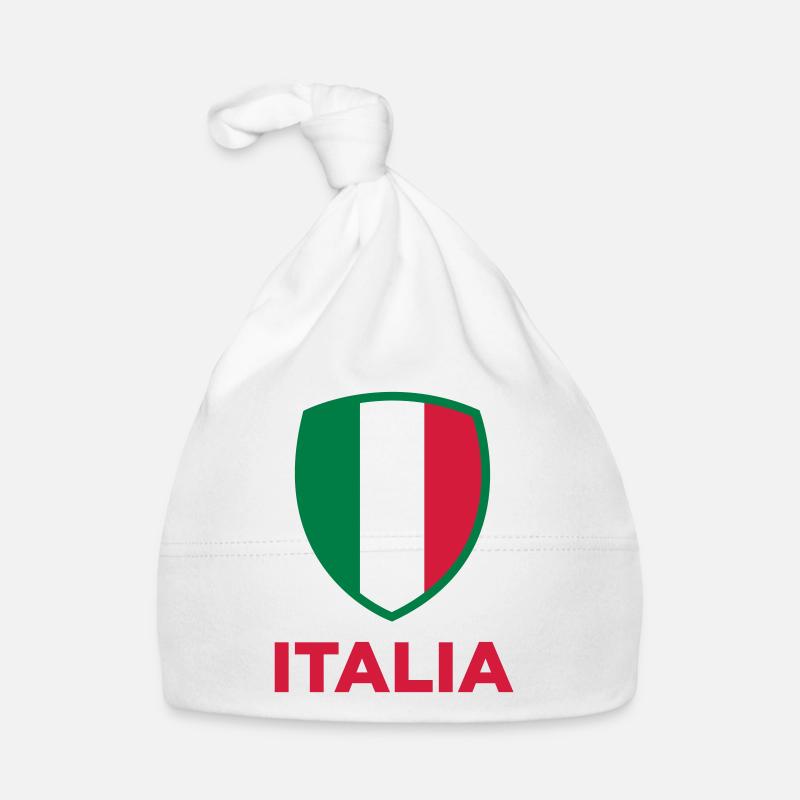Drapeau national de l Italie Bonnet bio Bébé