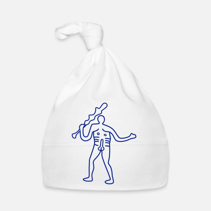 Neolithic Chalk Man Organic Baby Cap