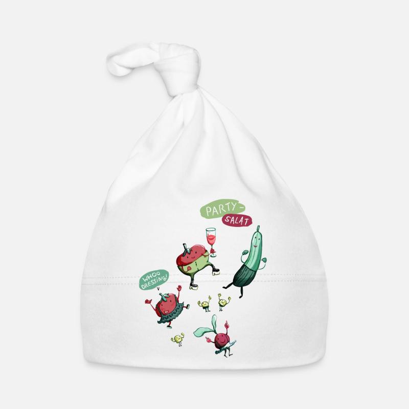 Partysalat in Farbe Baby Bio-Mütze