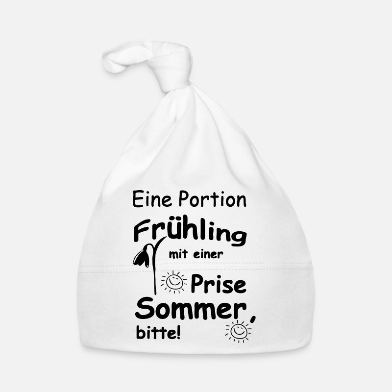 Frühling & Sommer Sprüche, Geschenk, Fun Baby Bio-Mütze