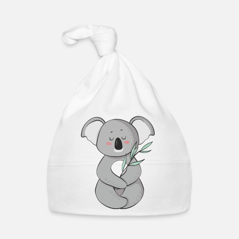 Koala - Baby Bio-Mütze - Weiß
