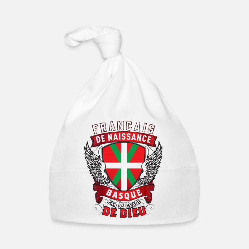 Basque Grâce de Dieu - Bonnet bio Bébé - blanc