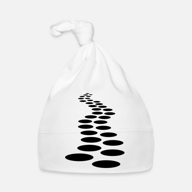 foot imprint path path line line row art pun Organic Baby Cap