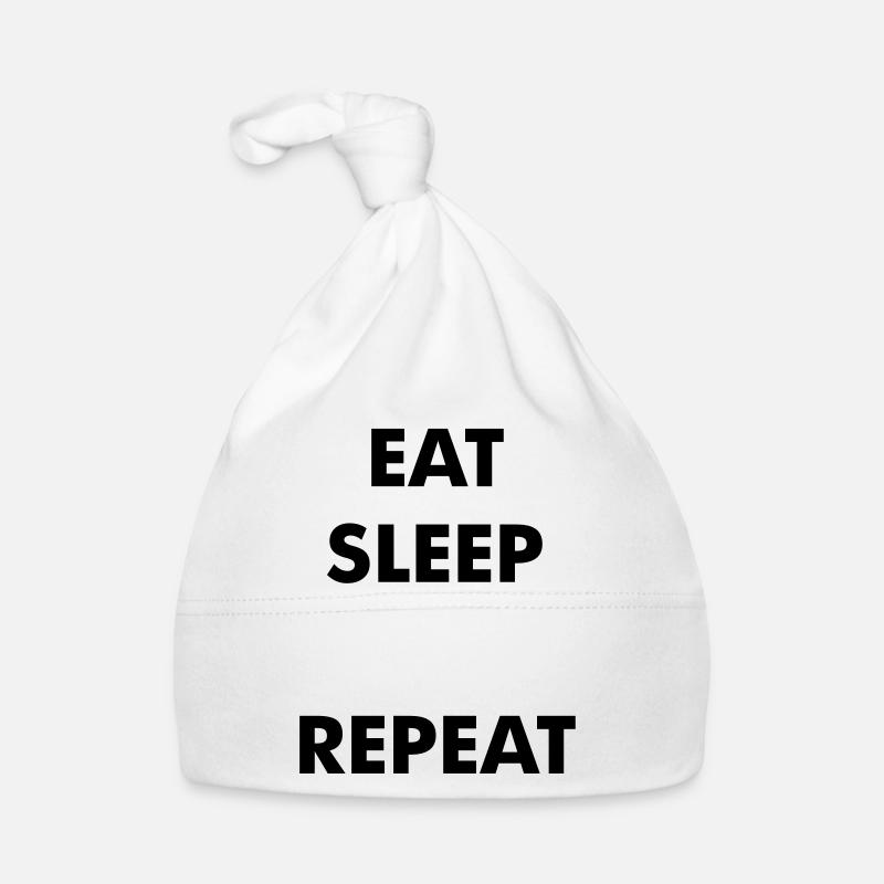 Fun eat sleep - insert your own text here - repeat Organic Baby Cap
