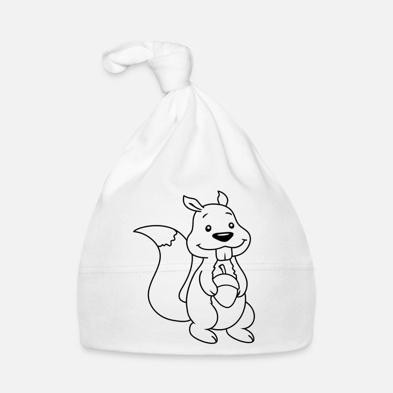 Nuss Comic Eichhörnchen Baby Bio-Mütze