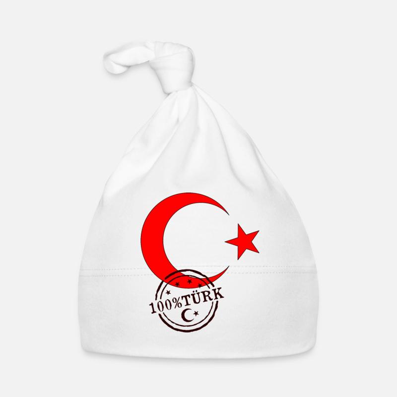 Drapeau turc 100% Türk Bonnet bio Bébé