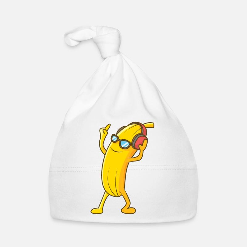 Banane disco avec écouteurs cool Bonnet bio Bébé
