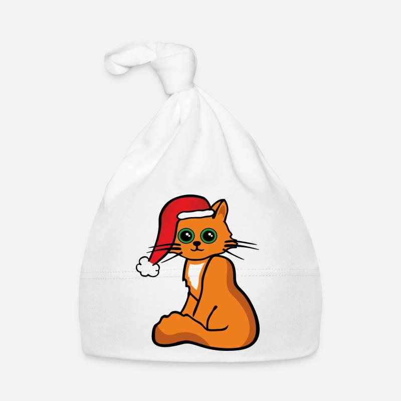 Süße Weihnachts - Katze Baby Bio-Mütze