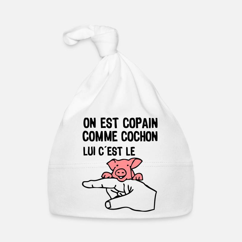 copain comme cochon citation expression doigt Bonnet bio Bébé