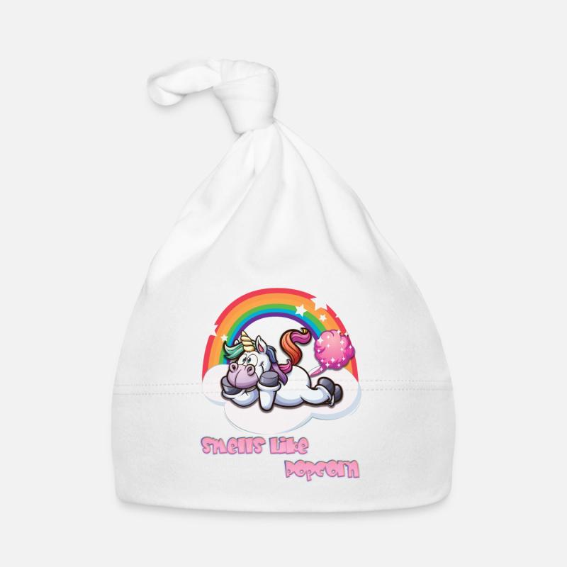 Licorne péter - sent le pop-corn Bonnet bio Bébé