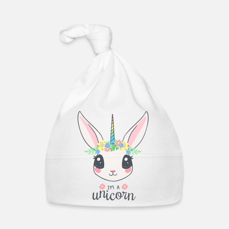 Ich bin ein Einhorn Baby Bio-Mütze
