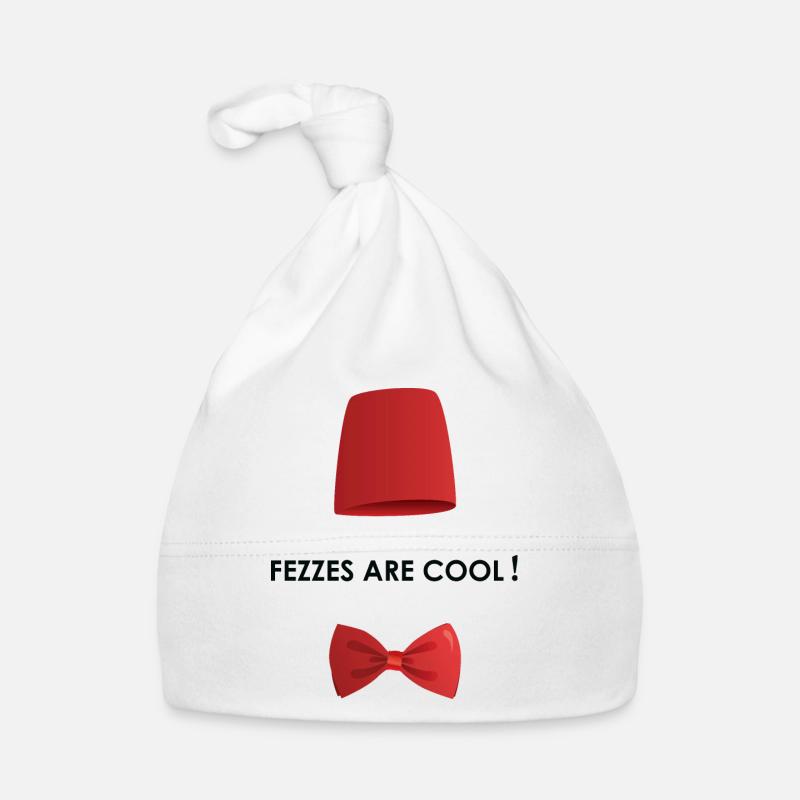 Fezzes sind cool - Baby Bio-Mütze - Weiß