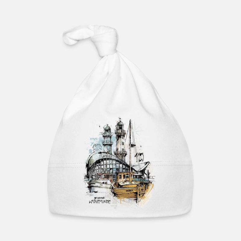 Scène de Warnemünde Teepott Bonnet bio Bébé