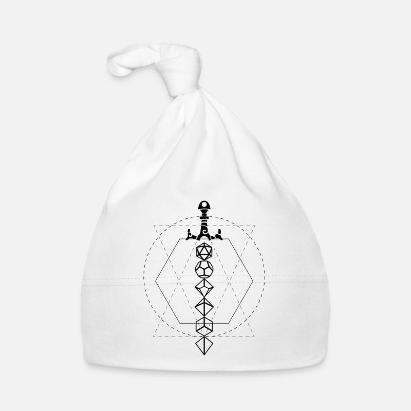 Dungeon Dice Sword Organic Baby Cap