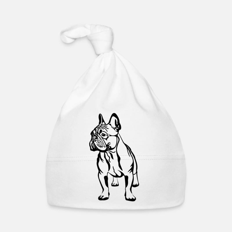 French Bulldoge comic Baby Bio-Mütze