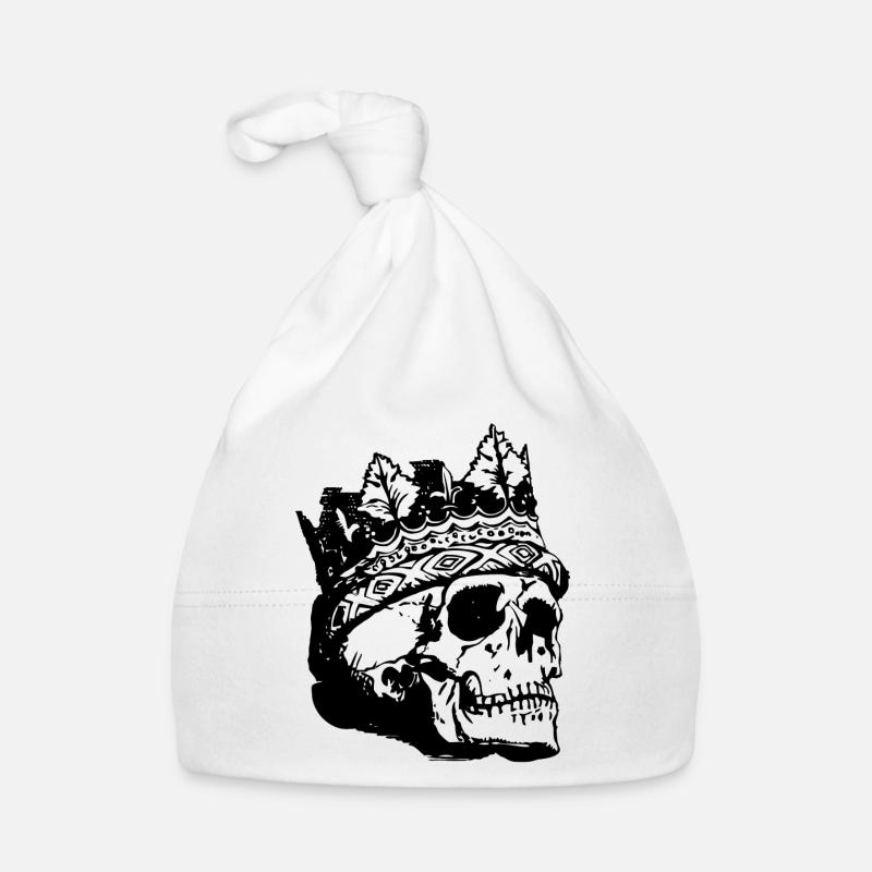 King skull. Organic Baby Cap