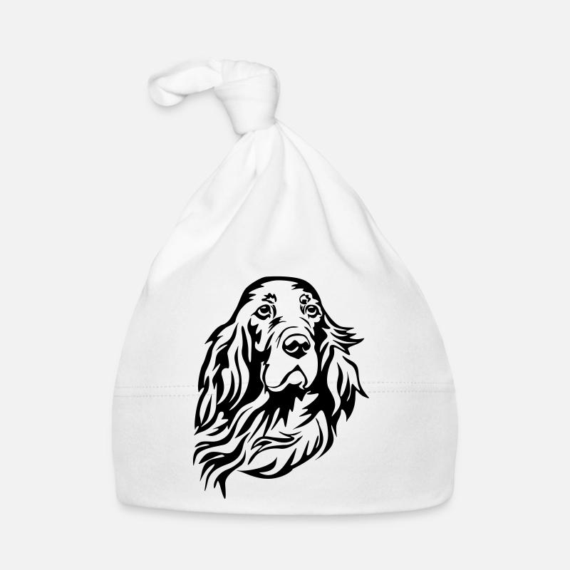 Irish Setter Kopf Baby Bio-Mütze