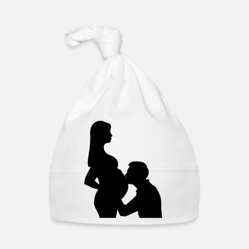 Graviditet par Babyhue af økologisk bomuld