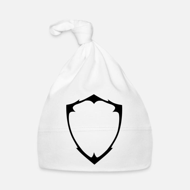 Basque cross flaming 02 - Bonnet bio Bébé - blanc