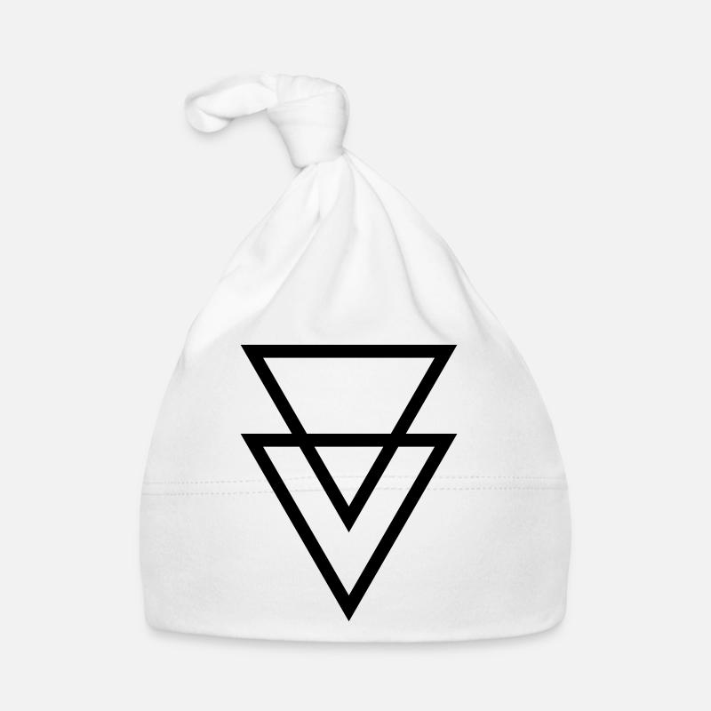 Trekanter, symboler, vector Økologisk babys lue