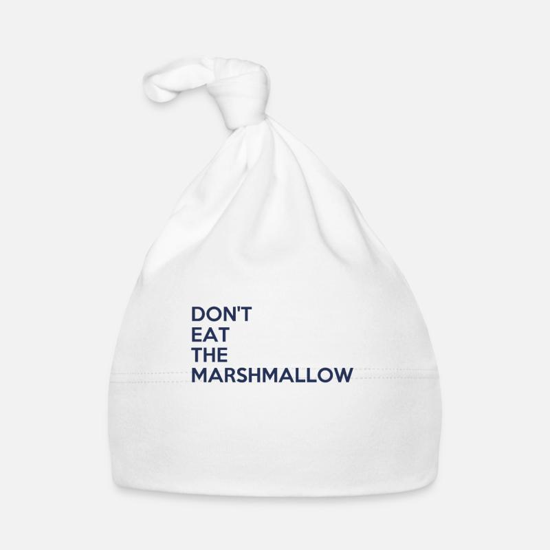 Don't eat the marshmallow - Bonnet bio Bébé - blanc