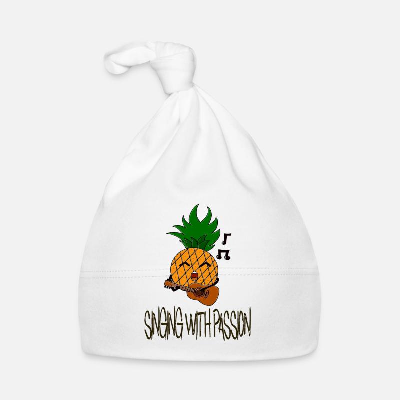 Singing with passion / Singing / Pineapple / Sayings Organic Baby Cap