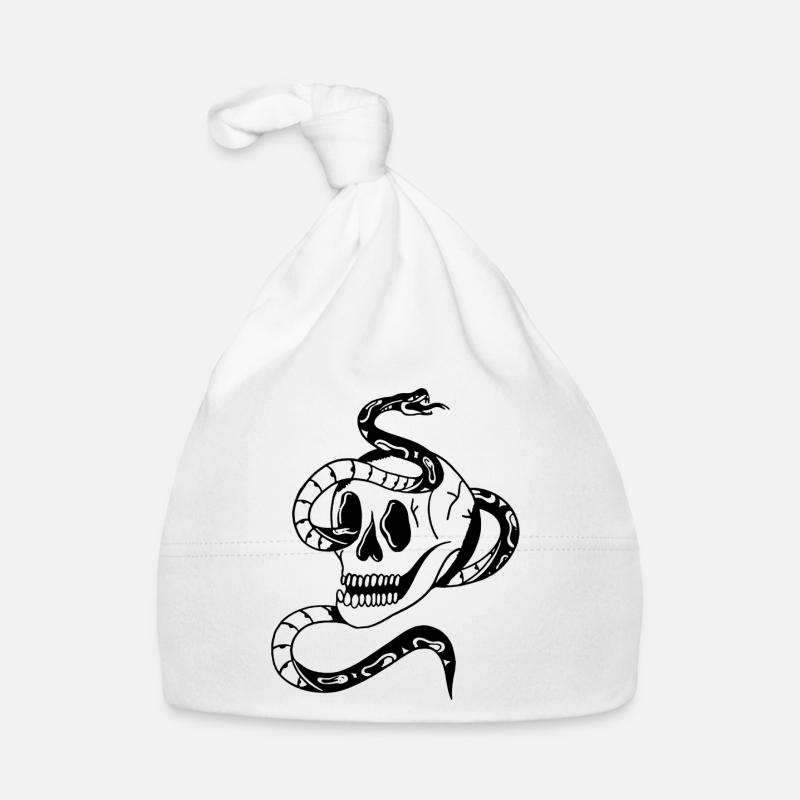 SKULL Organic Baby Cap