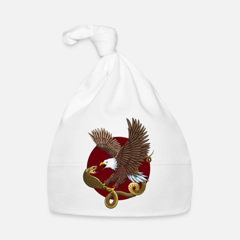 Adler und Schlange Baby Bio-Mütze