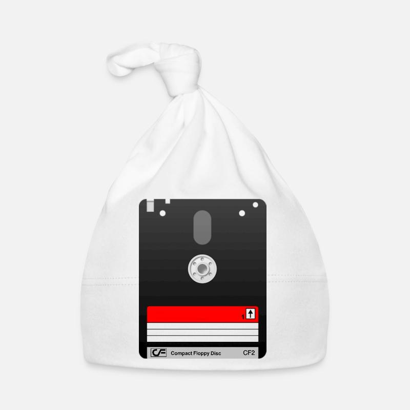 Amstrad 3" floppy disk – Retro Tech 01 symbol Organic Baby Cap