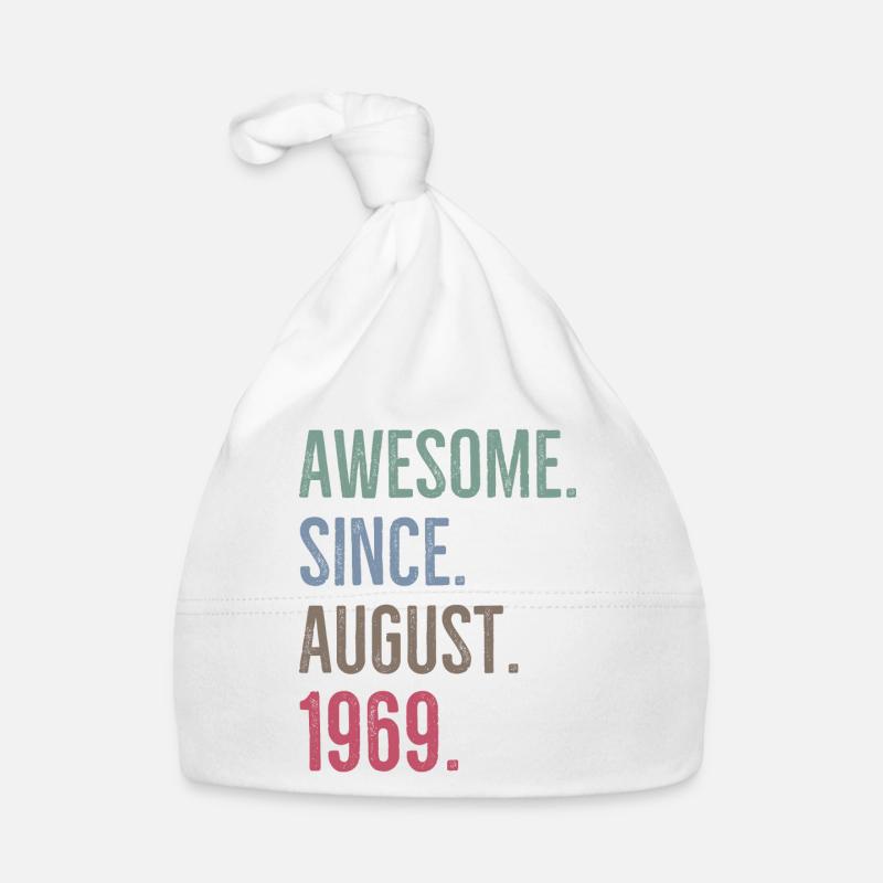 Awesome Since August 1969 Organic Baby Cap