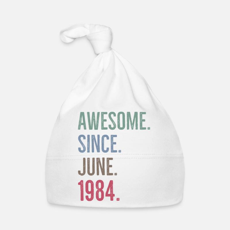 Awesome Since June 1984 Organic Baby Cap