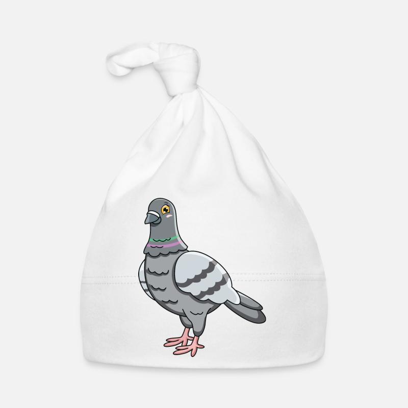 Taube Baby Bio-Mütze