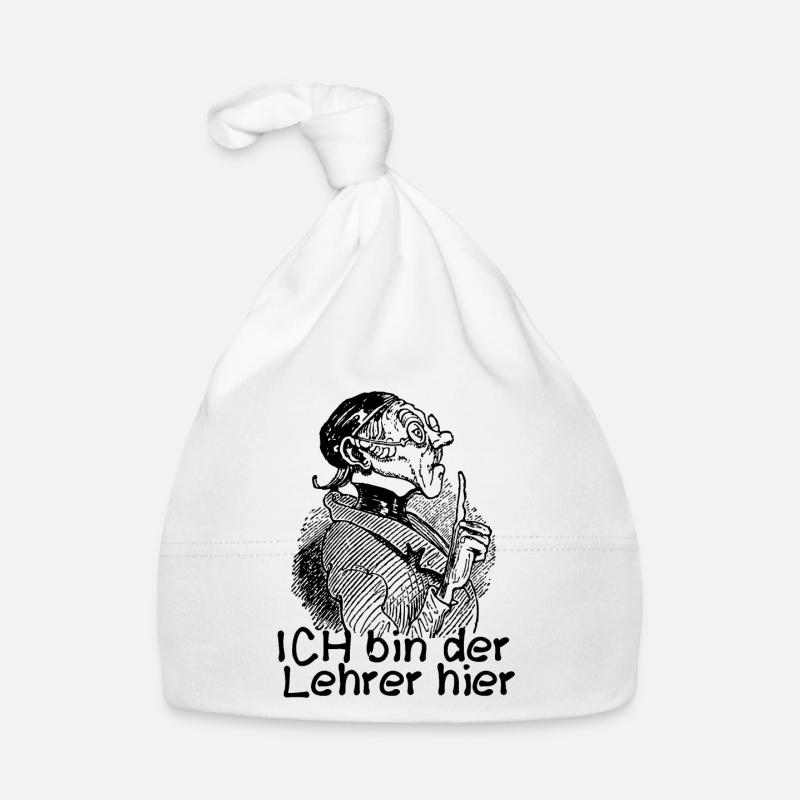 Ich bin der Lehrer Max Moritz Busch Lehrer Lämpel Baby Bio-Mütze