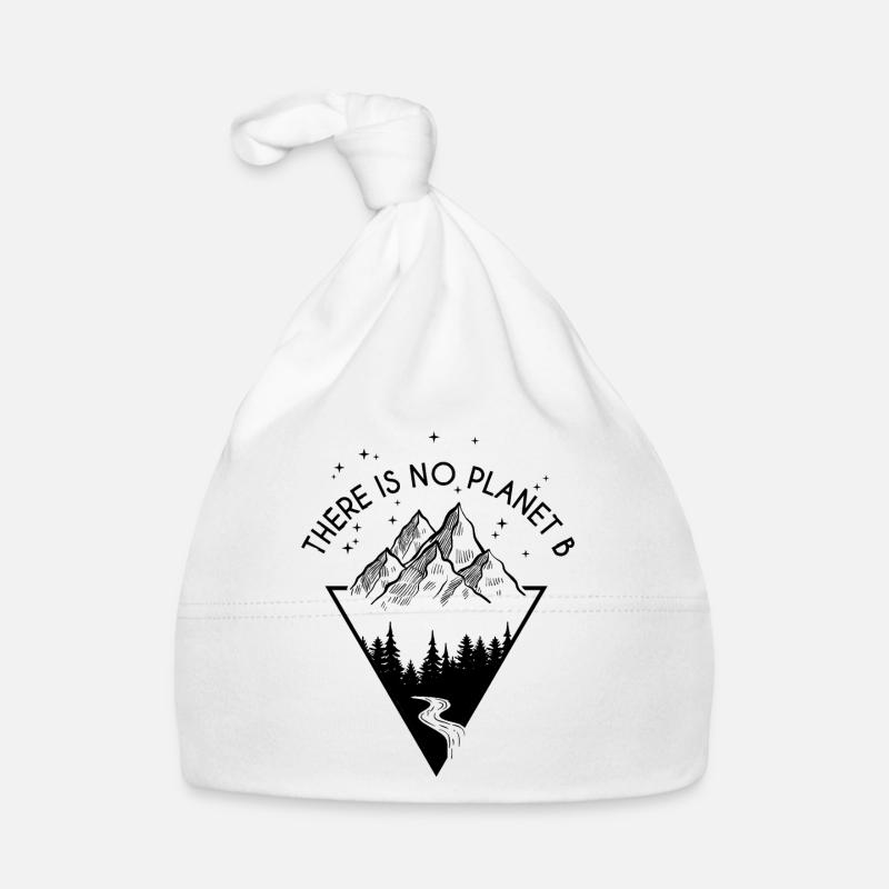 No Planet B - Environmental Protection Climate Strike Earth Planet Organic Baby Cap